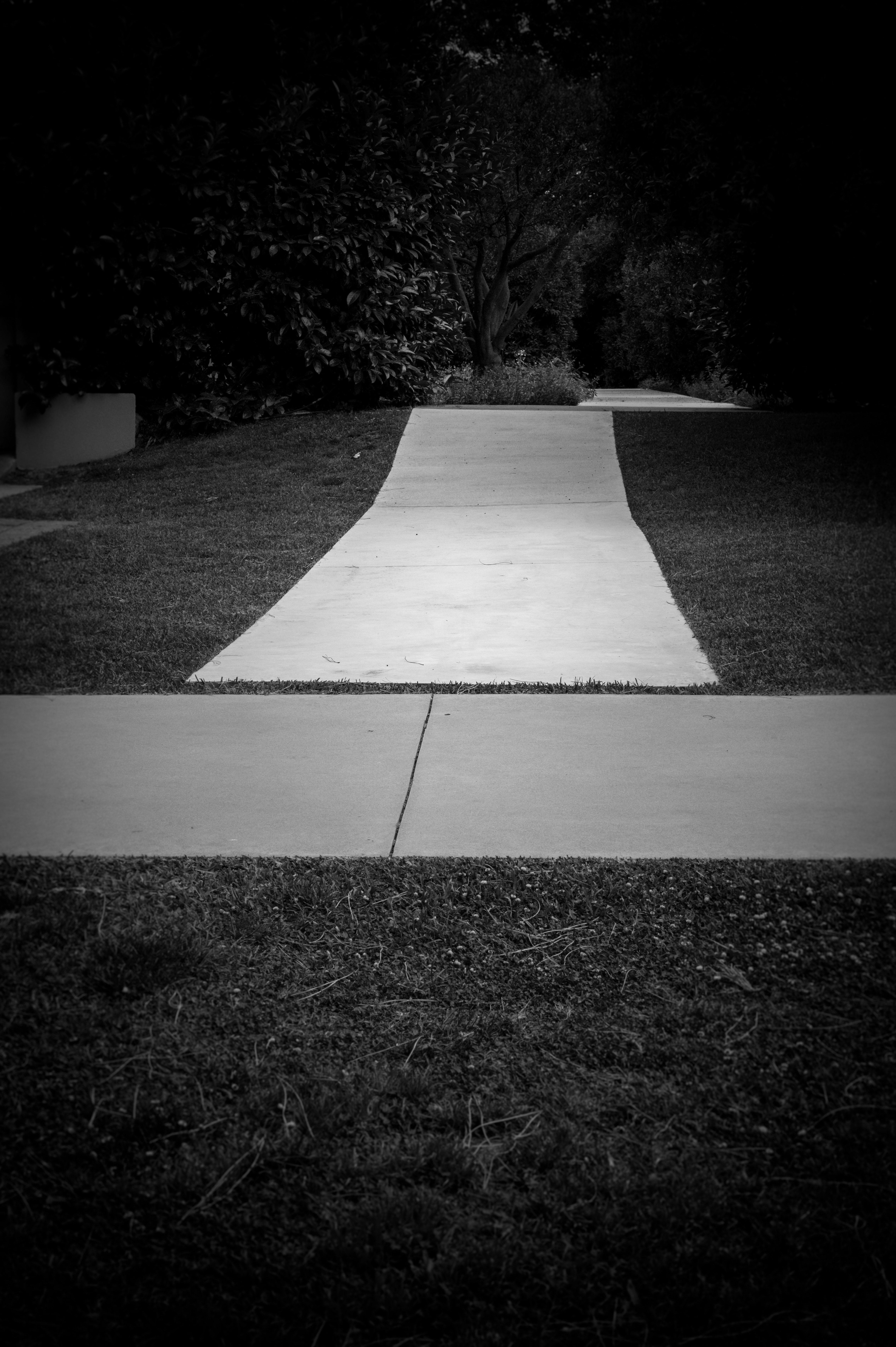 Concrete sidewalk